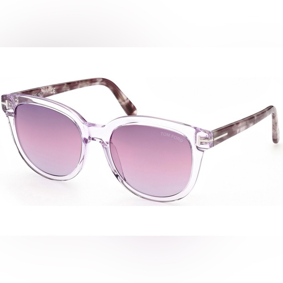 Tom Ford - Sunglasses - Olivia-02 FT0914-78Z - Lilac Crystal / Gradient Purple - Picture 1 of 8